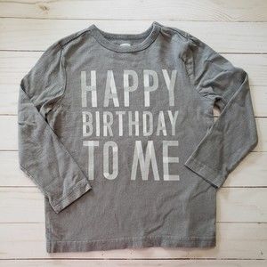 Old Navy Happy Birthday Shirt Boys Girls 4T